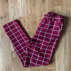 Shein medium relaxed fit brick pattern pants with pockets